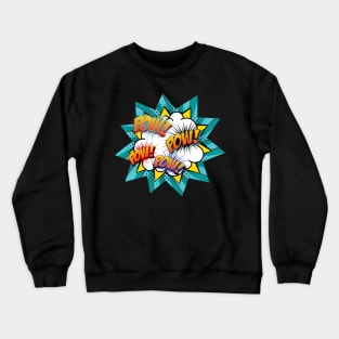 Pow Pow Retro Comic Crewneck Sweatshirt